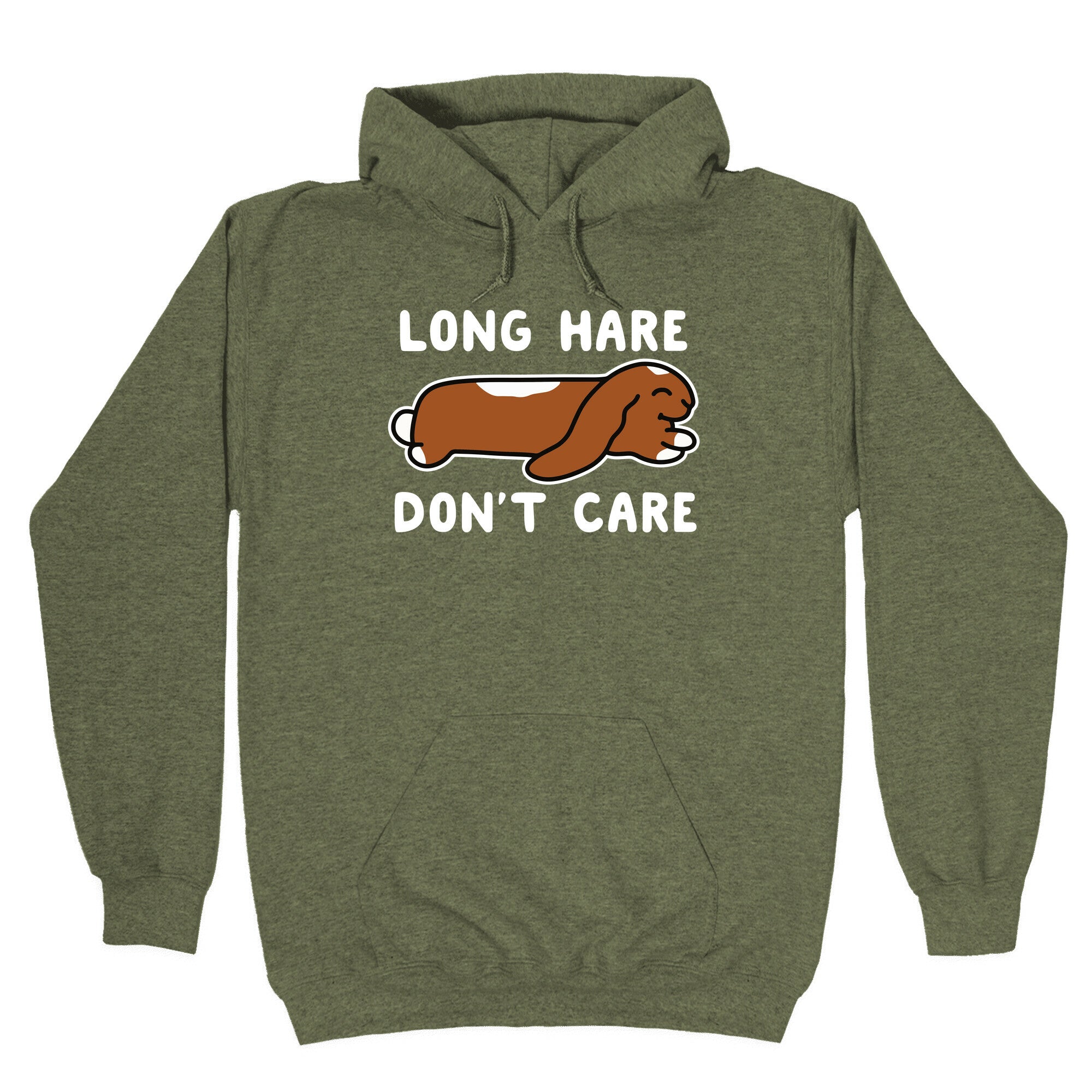 Long Hare, Don't Care Hoodie